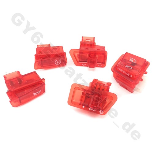 Schalter set teilig rot - schalter,