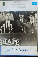 Lauris Norstad  - General  - US-Militär -  original Autogramm  - 18 x 5 cm 