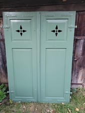 1 Paar Fensterladen - Holz - gebraucht - Höhe 165 cm - Breite 58 cm