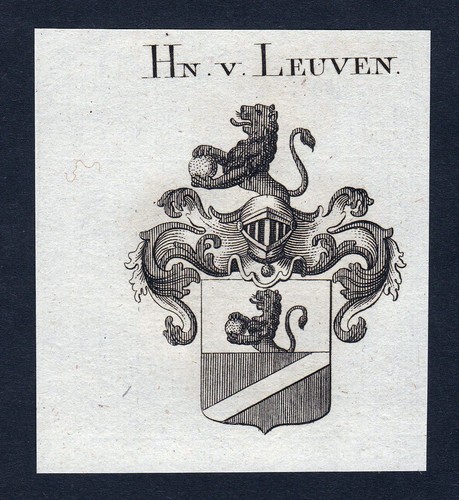 1820 leuven wappen adel - 1820,