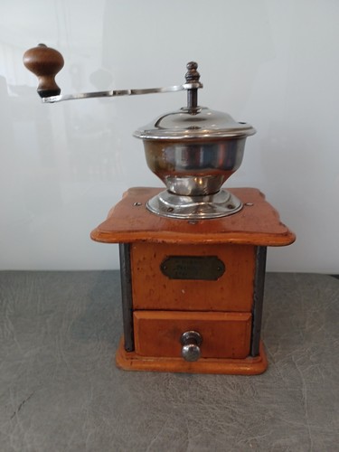 Antike kaffeemühle aus - aus, holz