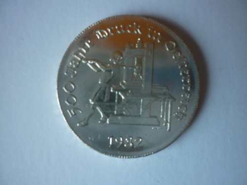 500 schilling 1982 silber - 1982,
