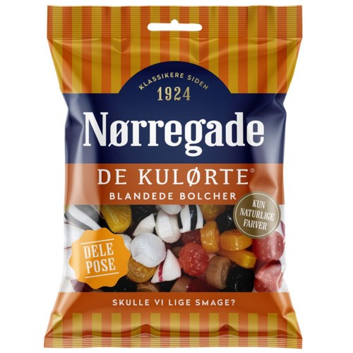 Nørregade kulørte 310g - de,