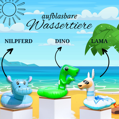 Xxl wassertier dino lama - xxl,