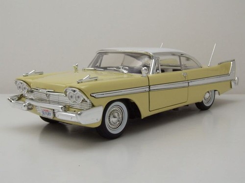 Plymouth fury 1958 gelb weiß - plymouth,