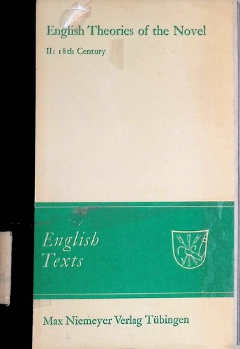 English theories the novel - of,