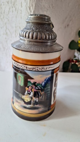 Antiker bierkrug mit - antiker,