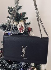 Schwarze handtasche mit - schwarze, kette