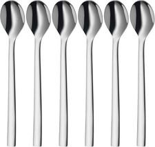 WMF Nuova Latte Macchiato Löffel Set 6-teilig, lange Löffel 19 cm