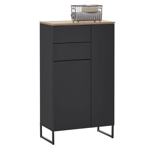 Highboard schwarz matt - highboard,