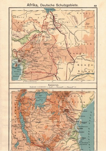 Diercke landkarte 1911 kamerun - diercke,
