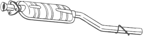 Bosal mittelschalldämpfer msd - mittelschalldämpfer,