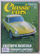 Classic Cars UK-Magazin 2/1989 - Triumph Ferrari Aston BMW Alfa Jensen Healey