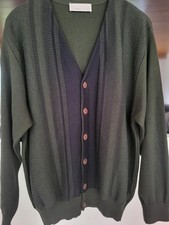 Herren  Breidhof  Strickjacke grün Knöpfe  GR 52 TOP !