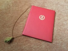 Große rote DDR Urkundenmappe