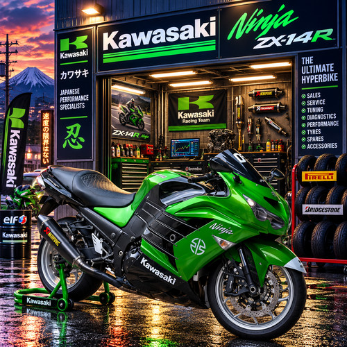 Kawasaki ninja 14r poster - ninja, zx-14r