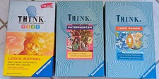 WIE NEU --- 3x SPIELE -- "THINK" -- SO MACHT DENKEN SPAß ... teilw. UNBESPIELT
