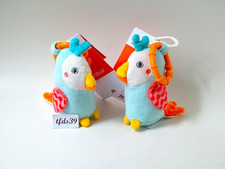 Pusblu Kakadu Vogel Rasseltier 2 Stück Greifling Rassel dm Stofftier (T226)