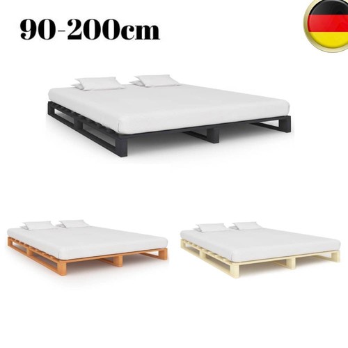 Palettenbett massivholz bett - massivholz,