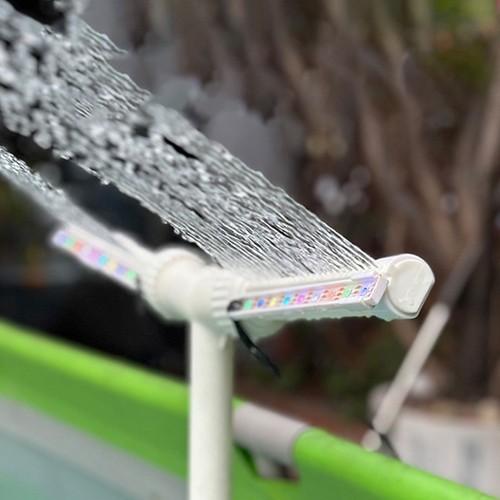 Bunter pool brunnen mit - bunter,