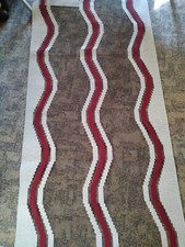 Gardinen 4x Flächen Teile Welle  Schiebe Vorhang modern Meterware 60  B Gitter 