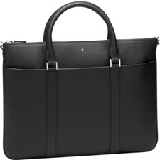 Montblanc Meisterstück Soft Grain Aktentasche Document Case Black Leder 118731