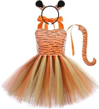 Zebra Reh Tiger Leopard Mädchen Kinder Kostüm Tierkostüm Kleinkind 11 bis 12 J.