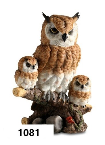 Gartenfigur eule kauz 24cm - gartenfigur,