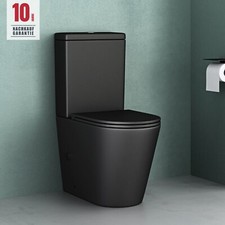 Stand WC spülrandlos schwarz