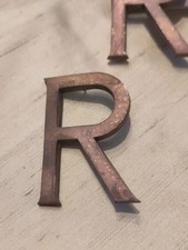 Vintage Alte Kupfer Buchstaben