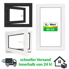 Kunststoff Fenster Kellerfenster Dreh Kipp 2 3 fach weiß anthrazit - alle Größen