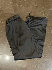 Satinhose Cargo Hose Schwarz