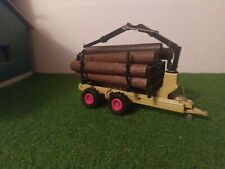 Forstanhänger Siku Farmer 1/32 Nr.3155 Ohne OVP Mit Baumstämmen 