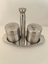 Salz,-Pfeffer Menage, Edelstahl