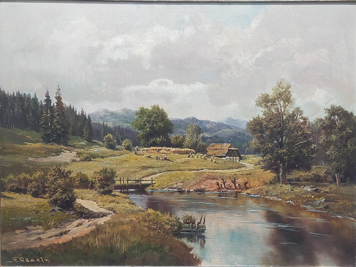ölgemälde berglandschaft von - Ölgemälde,