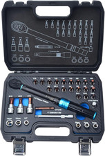 Zoomtools 32-teilig 1/4" verstellbar Fahrrad Drehmoment Ratsche Schraubenschlüssel Set 5-25Nm ±3% Erro