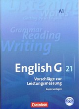 English G 21 A1 Vorschläge zur Leistungsmessung Kopiervorlagen Buch Cornelsen
