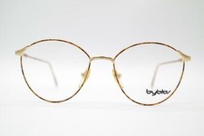 Vintage Byblos B585 3047 Braun Gold oval Brille Brillengestell eyeglasses NOS