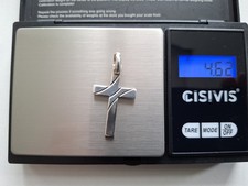 massiv Silber Anhänger Kreuz