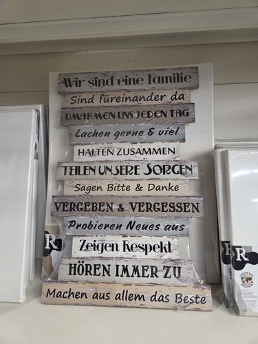 Holzschild spruch wir sind - holzschild,