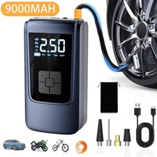 9000mAh Elektrische Luftpumpe Akku Kabellos Auto Reifen Druckluft Luftkompressor
