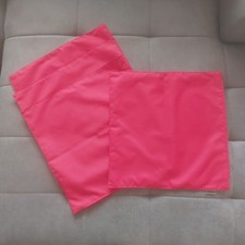 4x Outdoor Kissen wasserabweisend 45x45cm rot, Reißverschluss