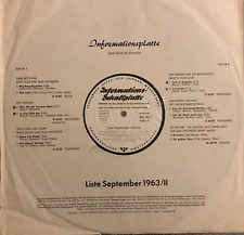 ♫ 12" INFO-LP 1963 Ann-Kristin Molwig BERT BERGER Pat Boone GITTA LIND Waikikis♫