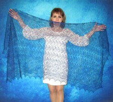 Gestrickter Ziegenflaum Schal