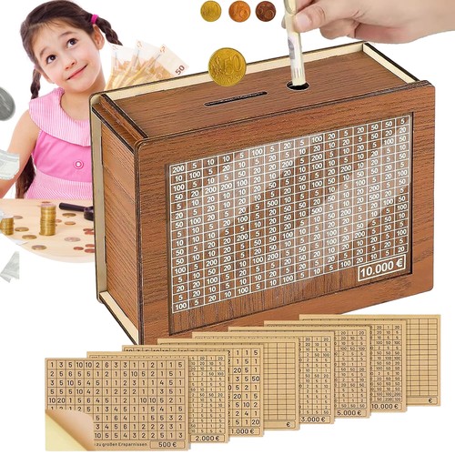 Spardose holz mit - holz, marker