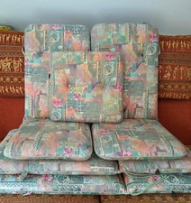 Hochwertige Mesch Freizeitmöbel MELEGANT Gartenstuhl Auflagen Hochlehner 4er Set