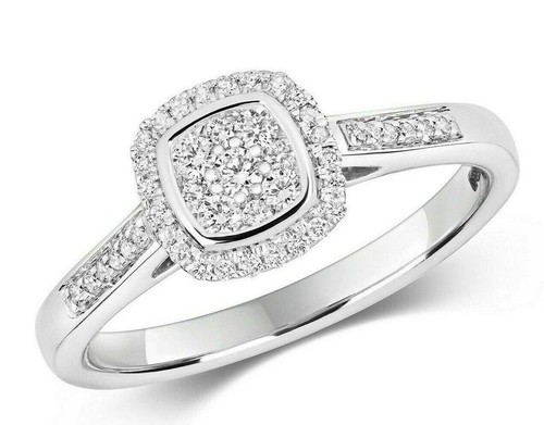Echter diamant ring cushion - ring,