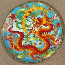 Drache Cloisonné Teller -