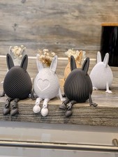 3er Set Osterhasen Deko mit