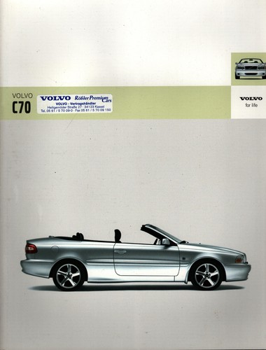Prospekt volvo c70 cabrio - volvo, +